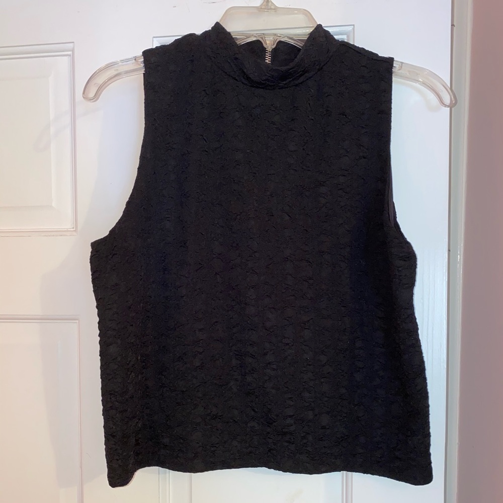BAR III mock neck crop top